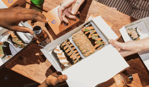 sushi catering by not so sushi Collingwood
